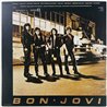 Bon Jovi LP Bon Jovi, kuvapussi jossa sanat  kansi EX levy EX Käytetty LP
