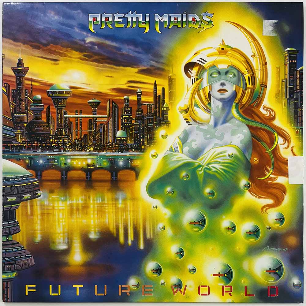 Pretty Maids LP Future world  kansi EX- levy VG+ Käytetty LP