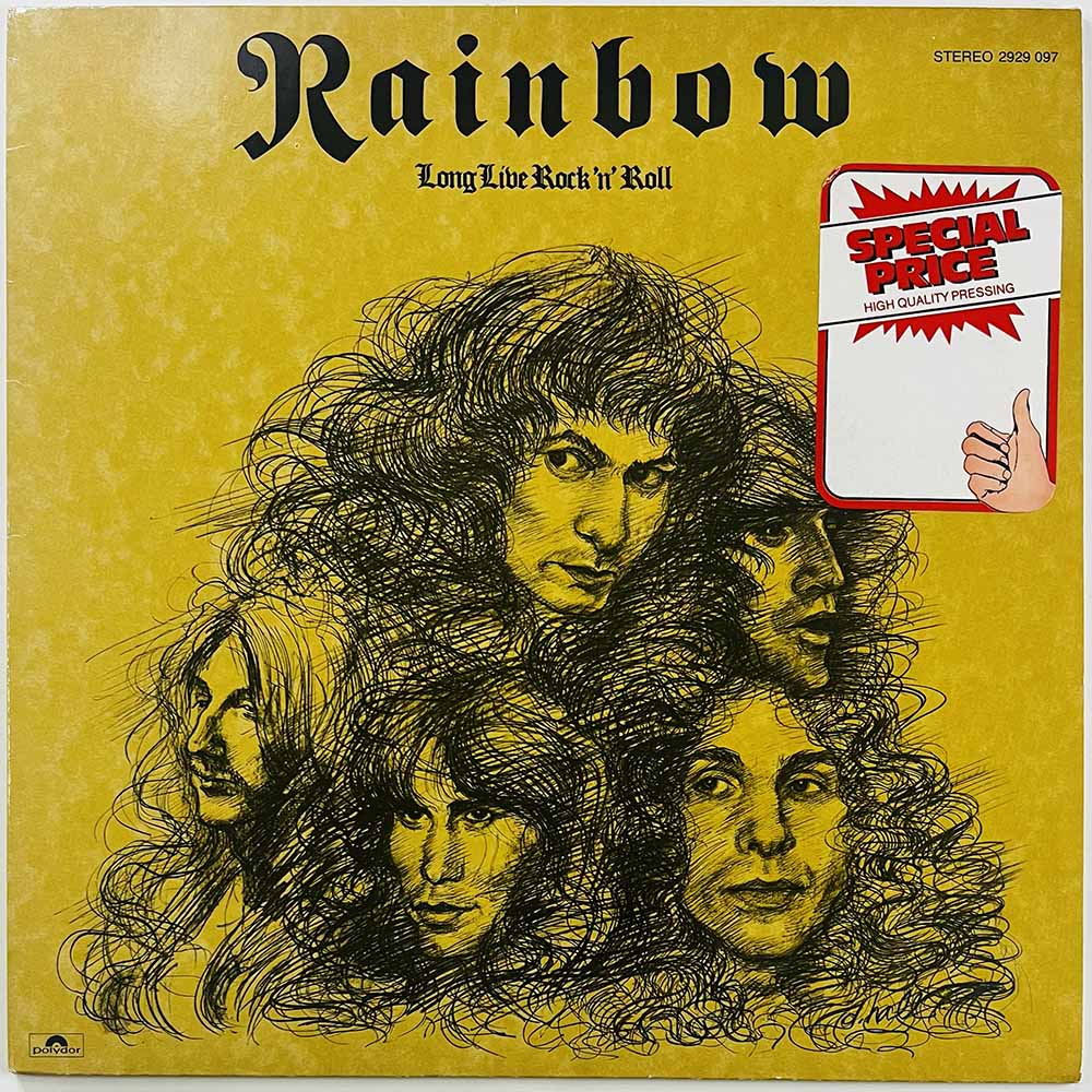 Rainbow LP Long live rock ‘n’ roll  kansi EX- levy EX Käytetty LP