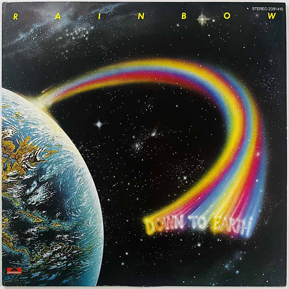 Rainbow LP Down to earth  kansi VG+ levy EX- Käytetty LP