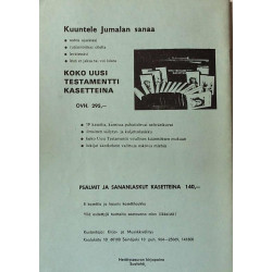 Suomalaista hengellistä musiikkia: levy- ja kasettiluettelo 1979-80  kansi EX sisäsivut EX Käytetty kirja