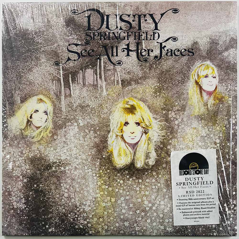 Springfield Dusty LP See All Her Faces 2LP  kansi EX levy VG+ Käytetty LP