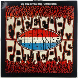 Lightnin’ Hopkins LP Free form patterns  kansi VG levy EX Käytetty LP