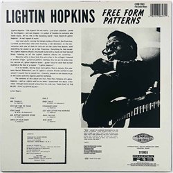 Lightnin’ Hopkins LP Free form patterns  kansi VG levy EX Käytetty LP