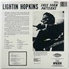 Lightnin’ Hopkins LP Free form patterns  kansi VG levy EX Käytetty LP