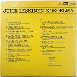 Leskinen Juice LP Kokoelma  kansi EX- levy EX Käytetty LP