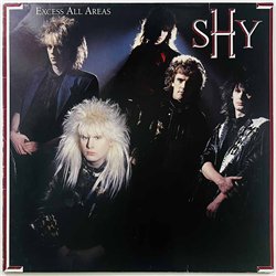 Shy LP Excess all areas  kansi VG+ levy EX Käytetty LP