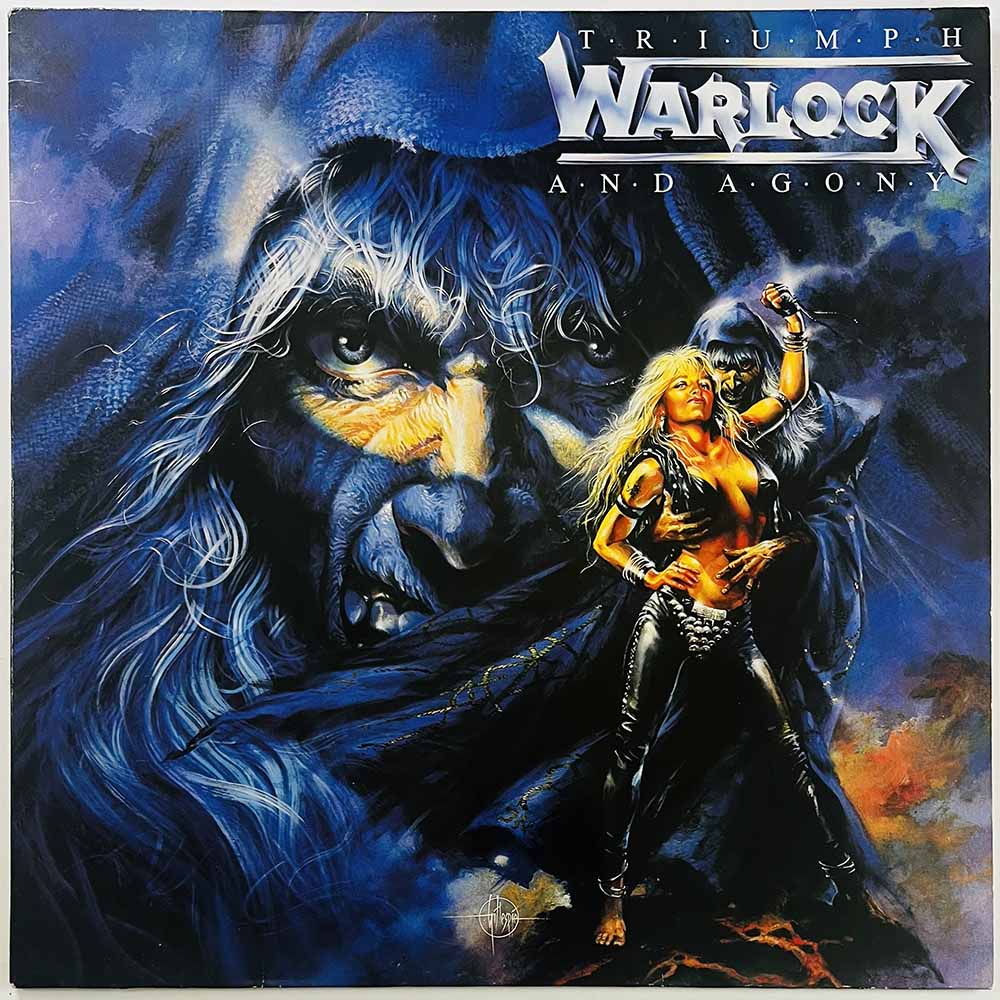 Warlock LP Triumph and agony  kansi VG+ levy EX Käytetty LP