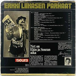 Liikanen Erkki LP Erkki Liikasen parhaat  kansi G+ levy VG Käytetty LP