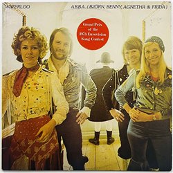 Abba, Björn, Benny, Agnetha & Frida 1974 POLS 252 Waterloo Begagnat LP