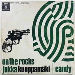 Kuoppamäki Jukka & Candy LP On the rocks  kansi VG- levy VG Käytetty LP