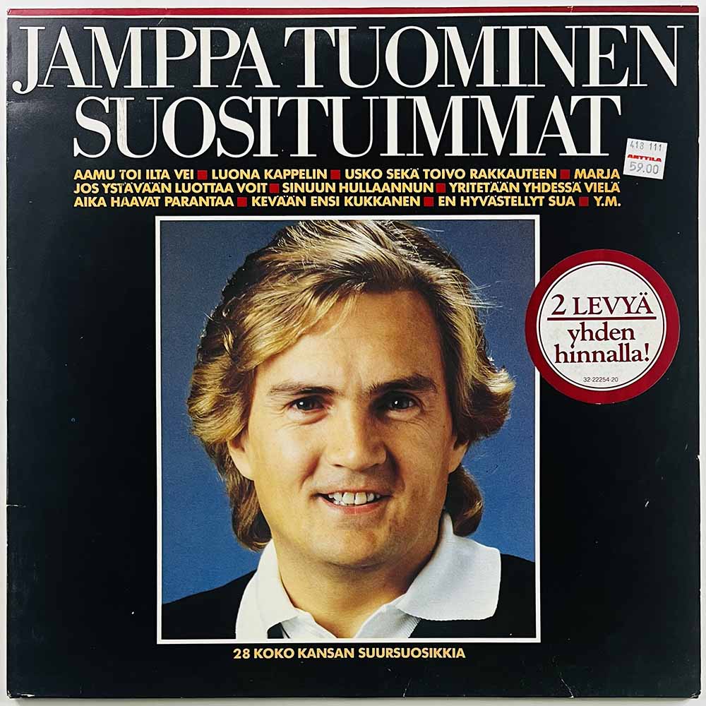 Tuominen Jamppa LP Suosituimmat 2LP  kansi VG+ levy VG+ Käytetty LP