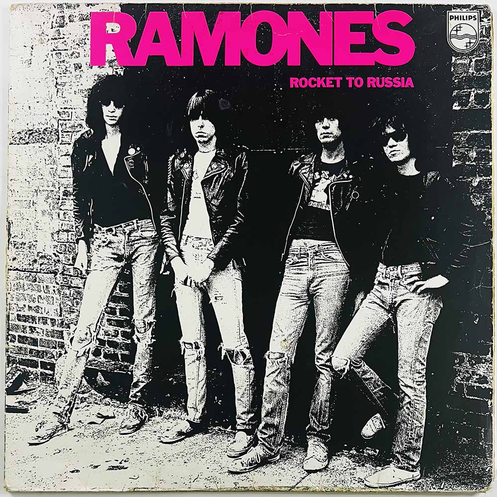 Ramones LP Rocket to Russia  kansi G levy G Käytetty LP