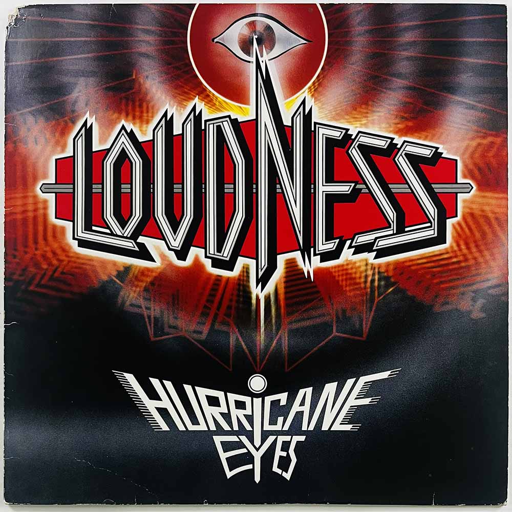 Loudness LP Hurricane Eyes  kansi G levy EX Käytetty LP