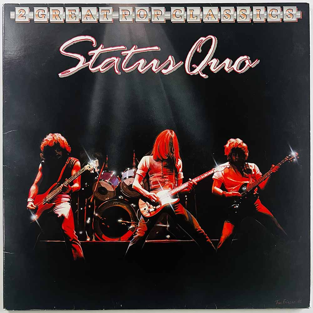 Status Quo LP 2 great pop classics / 12 gold bars vol. 1 & 2 2LP  kansi EX levy VG+ Käytetty LP