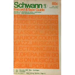 Schwann Record & Tape Guide : July 1973 - Used book