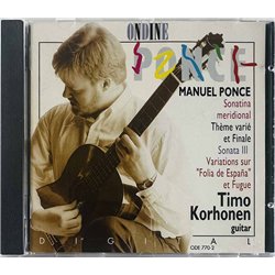 Korhonen Timo, Manuel Ponce 1991 ODE 770-2 Korhonen TimoWorks For Guitar CD Begagnat