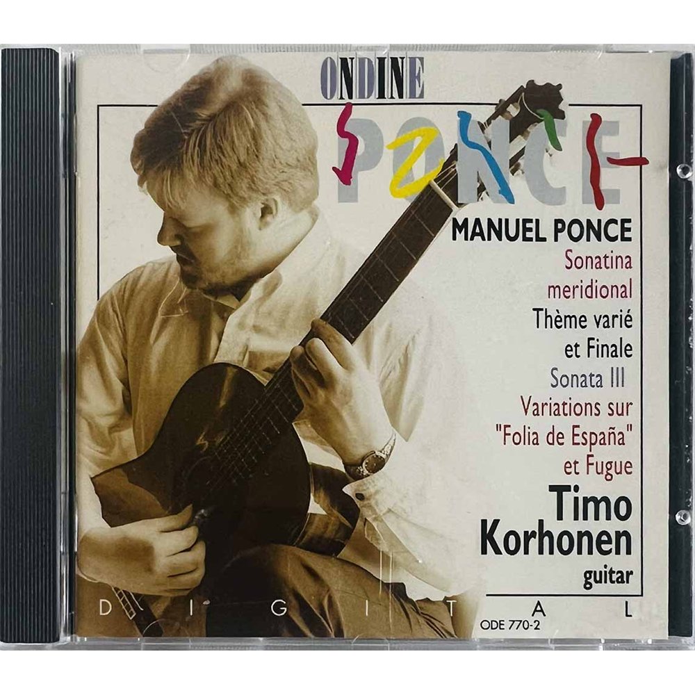 Korhonen Timo, Manuel Ponce 1991 ODE 770-2 Korhonen TimoWorks For Guitar CD Begagnat