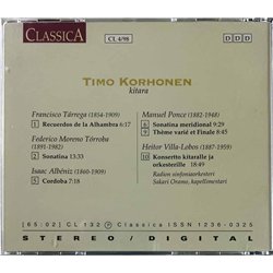 Korhonen Timo, Ponce, Villa-Lobos 1998 CL 4-98 Kitara CD Begagnat