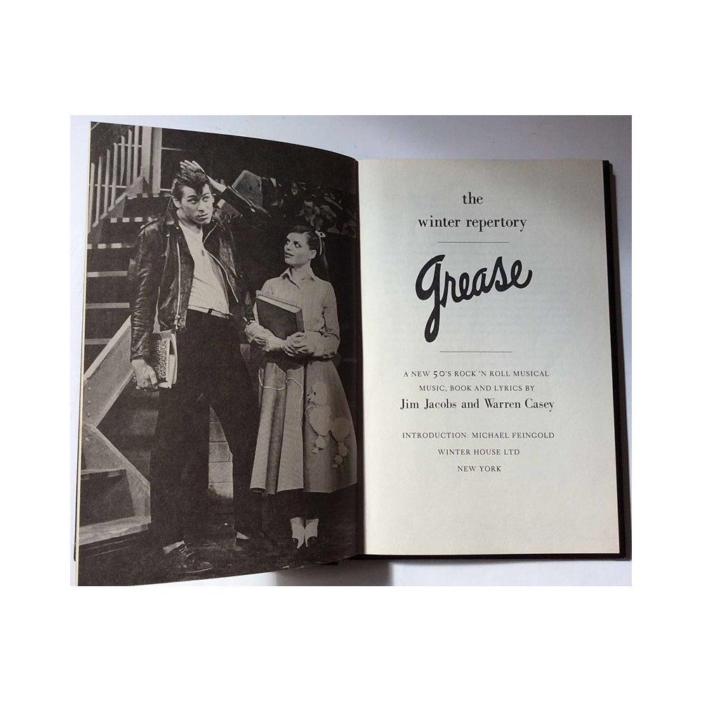 Grease musical : Jim Jacobs and Warren Casey - Något använd bok
