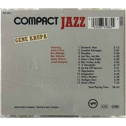 Krupa Gene 1987 833 286-2 Compact Jazz CD Begagnat