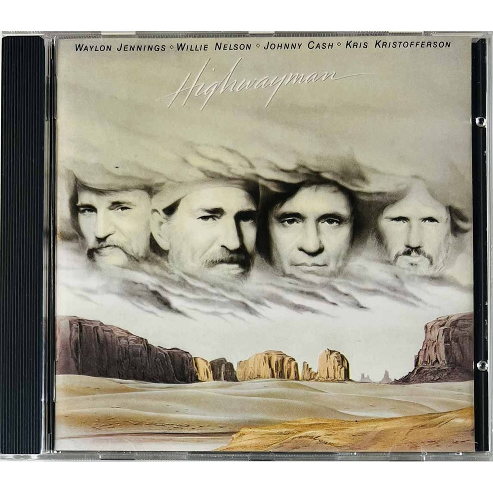 Highwaymen = Waylon Jennings, Willie Nelson +  1985 CDCBS 26466 Highwayman CD Begagnat
