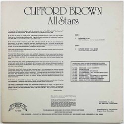 Brown Clifford 1975 TLP-5550 Clifford Brown All Stars 1954 Begagnat LP