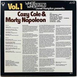 Marty Napoleon, Cozy Cole 1977 INT 147.508 Vol.1 Lionel Hampton Presents: Begagnat LP