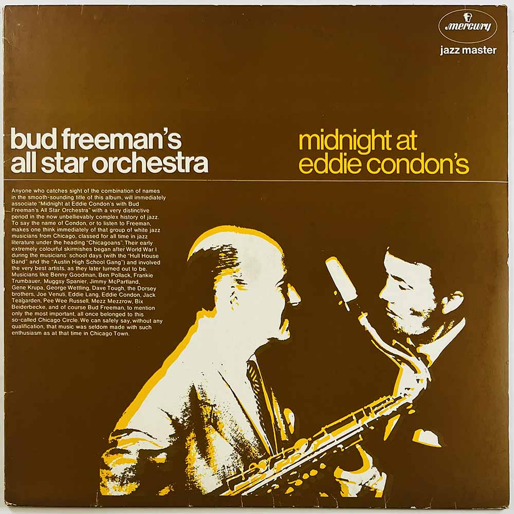 Bud Freeman's All Star Orchestra 1974 6336 327 Midnight at Eddie Condon's Begagnat LP