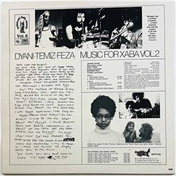 Dyani, Temiz, Feza 1980 SNTF-824 Music For Xaba Volume Two Begagnat LP