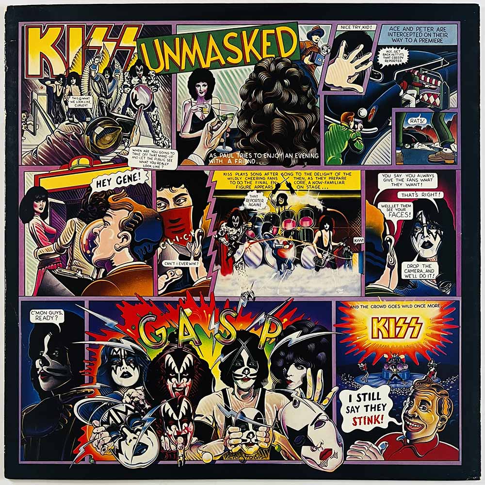 Kiss 1980 NBLP 7225 Unmasked Begagnat LP