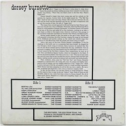 Burnette Dorsey 1978 104 Dorsey Burnette Begagnat LP