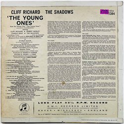 Richard Cliff, The Shadows 1962 33SX 1384 Mono The Young Ones Begagnat LP