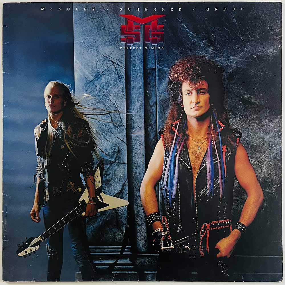 McAuley Schenker Group 1987 1C 064-7 48346 1 DMM Perfect Timing Begagnat LP