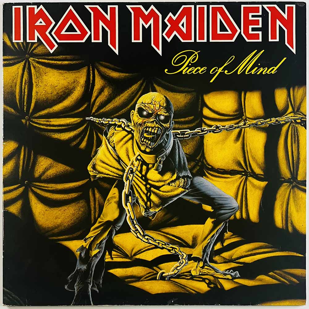 Iron Maiden 1983 1A 064-07724 Piece of mind Begagnat LP