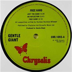Gentle Giant 1976 CHR 1093 Free Hand Begagnat LP