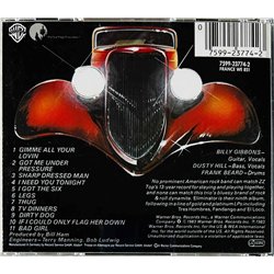 ZZ Top Käytetty CD Eliminator  kansi EX levy EX Käytetty CD