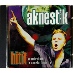 Aknestik Käytetty CD Hitit suomirokkia ja suuria tunteita  kansi EX levy EX Käytetty CD