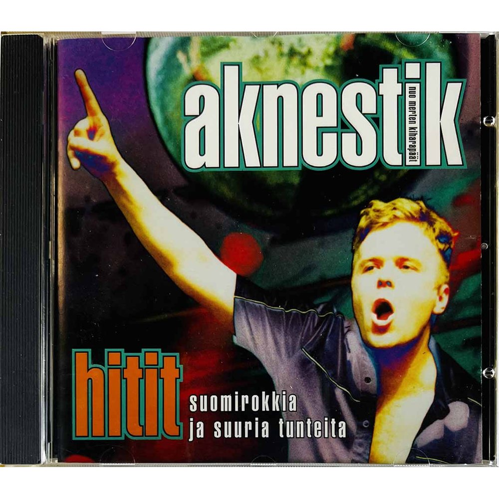 Aknestik Käytetty CD Hitit suomirokkia ja suuria tunteita  kansi EX levy EX Käytetty CD