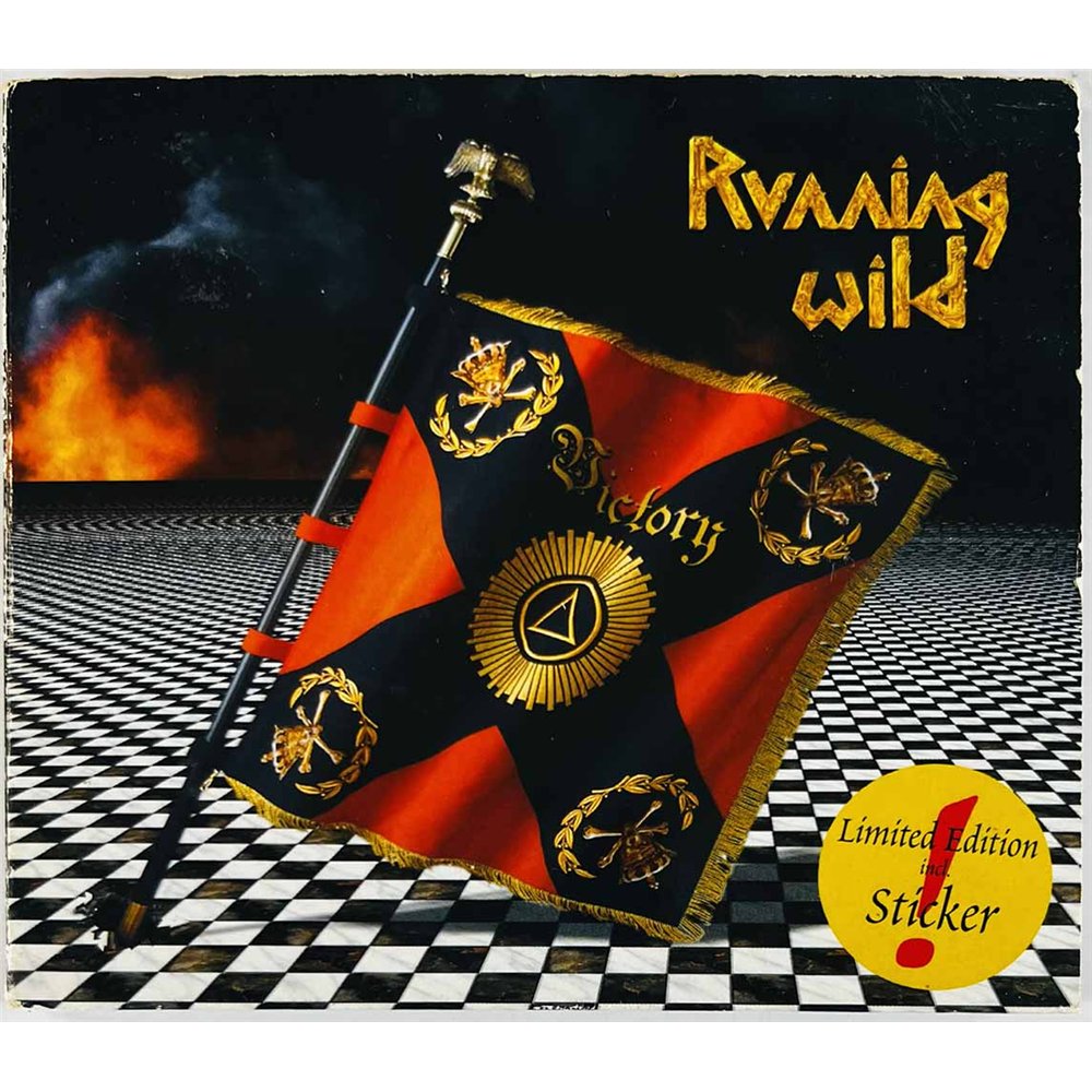 Running Wild Käytetty CD Victory  kansi VG levy VG+ Käytetty CD