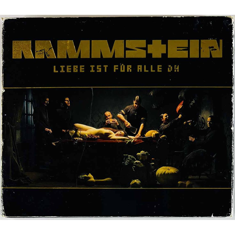 Rammstein Käytetty CD Liebe ist für alle da, digipak-kansi  kansi VG- levy EX- Käytetty CD