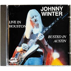 Winter Johnny Käytetty CD Live in Houston busted in Austin  kansi EX levy EX Käytetty CD