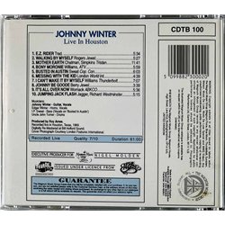 Winter Johnny Käytetty CD Live in Houston busted in Austin  kansi EX levy EX Käytetty CD