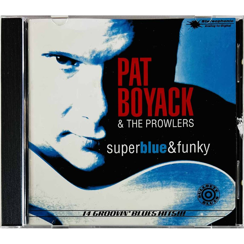 Pat Boyack & The Prowlers Käytetty CD Super Blue & Funky  kansi EX levy VG+ Käytetty CD