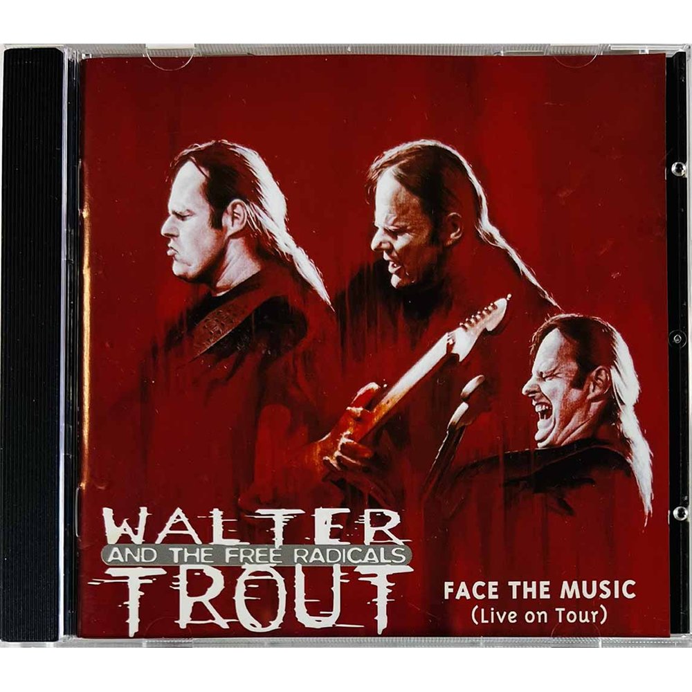 Walter Trout and the Free Radicals Käytetty CD Face the Music (Live On Tour)  kansi EX levy EX Käytetty CD