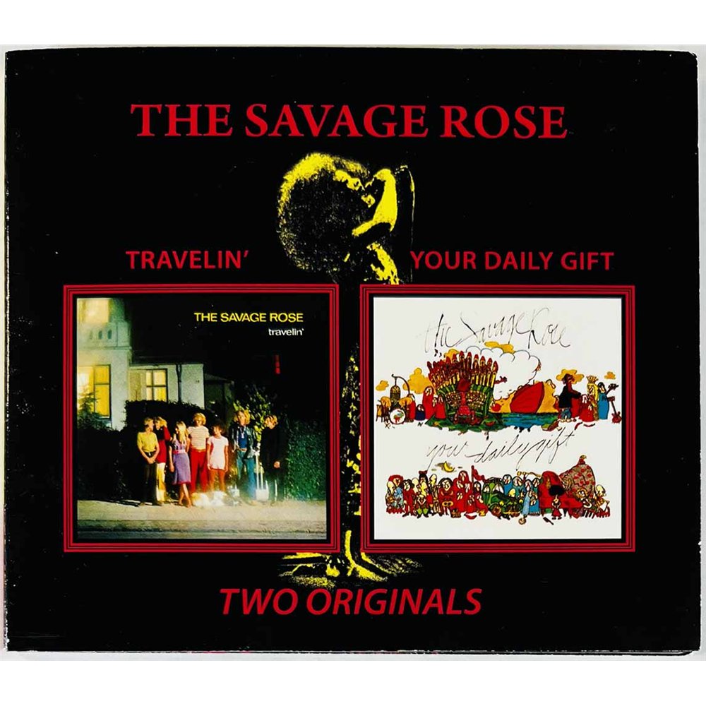Savage Rose Käytetty CD Travelin' / Your Daily Gift  kansi EX levy EX Käytetty CD