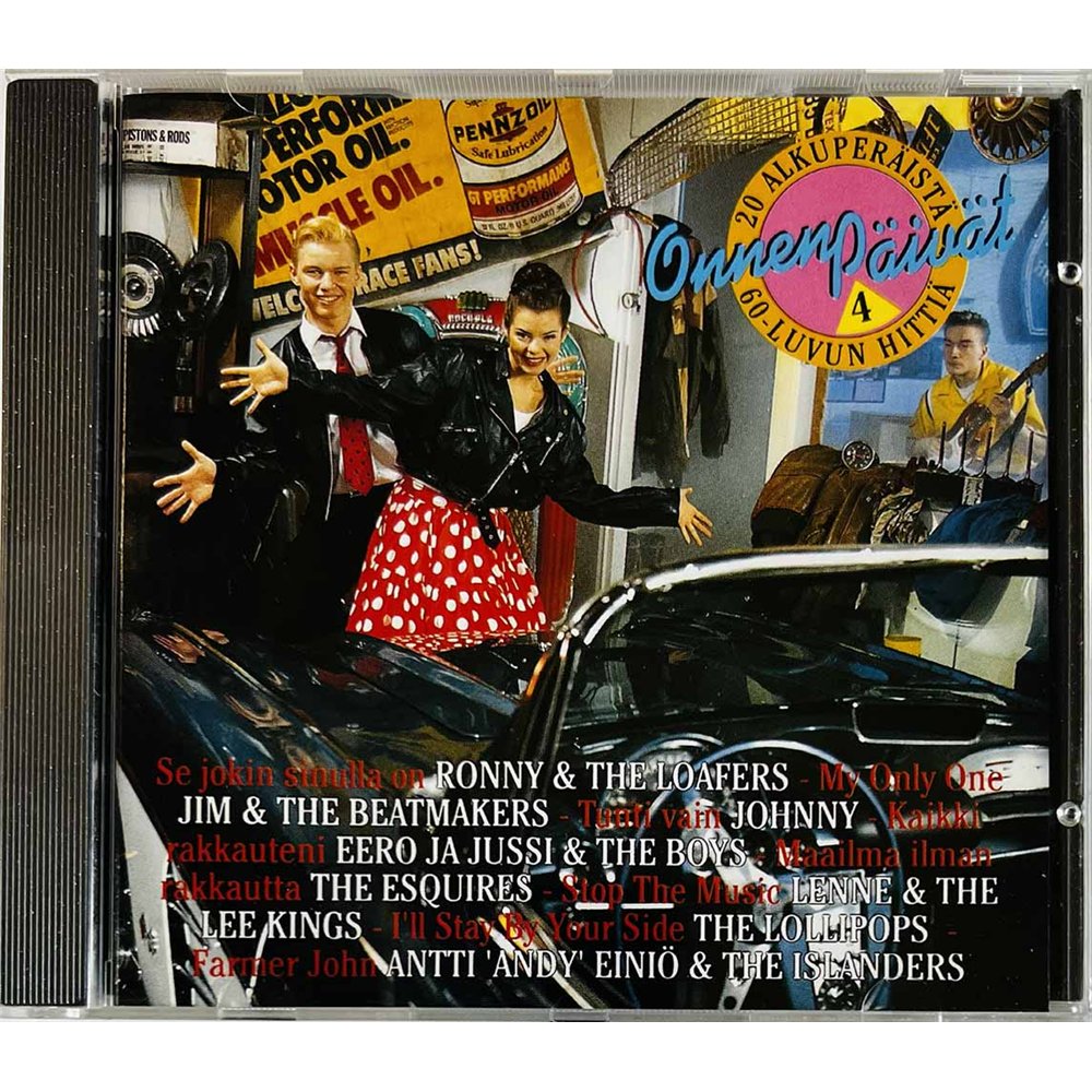 Esquires, Jim & Beatmakers, Hounds Käytetty CD Onnenpäivät 4  kansi EX levy EX Käytetty CD