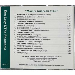 Ken Levy & The Phantoms Käytetty CD Mostly Instrumentals  kansi EX levy EX- Käytetty CD