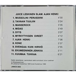 Juice Leskinen Slam Käytetty CD Ajan henki  kansi EX levy EX Käytetty CD
