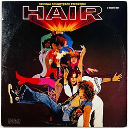 Original Soundtrack Galt MacDermot LP Hair 2LP  kansi VG+ levy VG+ Käytetty LP